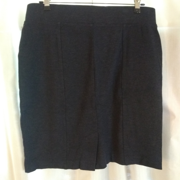 Ponte Knit Denim-Colored Pencil Skirt, Sz. 6 - Picture 3 of 3